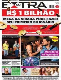 Capa do jornal Extra 31/12/2025