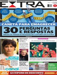 Capa do jornal Extra 01/03/2026