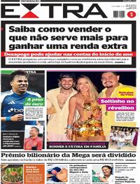 Capa do jornal Extra 02/01/2026