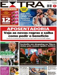 Capa do jornal Extra 03/01/2026