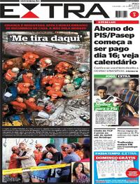 Capa do jornal Extra 03/02/2026