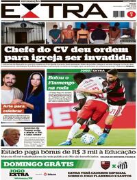 Capa do jornal Extra 03/04/2026