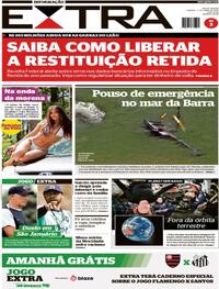 Capa do jornal Extra 04/04/2026