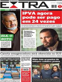Capa do jornal Extra 05/03/2026