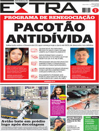 Capa do jornal Extra 05/05/2026