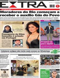Capa do jornal Extra 06/01/2026