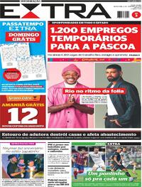 Capa do jornal Extra 06/02/2026