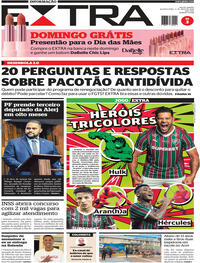 Capa do jornal Extra 06/05/2026