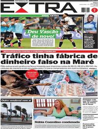 Capa do jornal Extra 06/08/2026