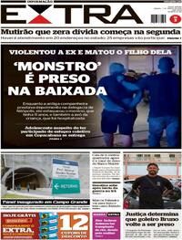 Capa do jornal Extra 07/03/2026