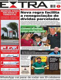 Capa do jornal Extra 07/08/2026