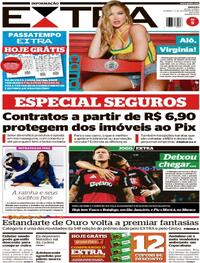 Capa do jornal Extra 08/02/2026