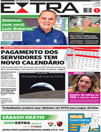 Capa do jornal Extra 08/04/2026