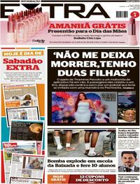 Capa do jornal Extra 09/05/2026