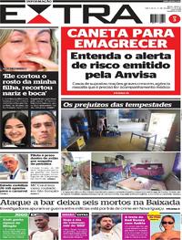 Capa do jornal Extra 10/02/2026