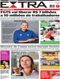 Capa do jornal Extra 10/04/2026
