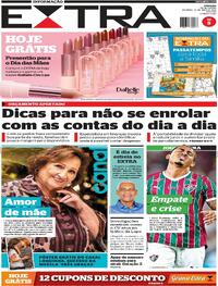 Capa do jornal Extra 10/05/2026