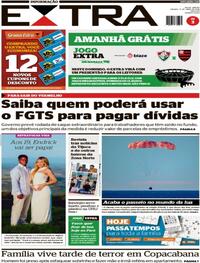 Capa do jornal Extra 11/04/2026