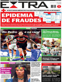 Capa do jornal Extra 13/04/2026
