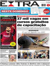 Capa do jornal Extra 14/01/2026