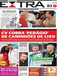 Capa do jornal Extra 14/03/2026