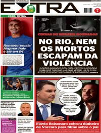 Capa do jornal Extra 14/05/2026