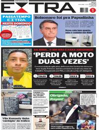 Capa do jornal Extra 16/01/2026
