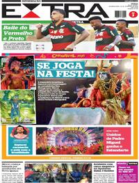 Capa do jornal Extra 16/02/2026