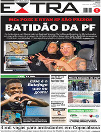 Capa do jornal Extra 16/04/2026