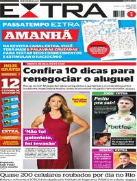 Capa do jornal Extra 17/01/2026