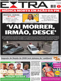 Capa do jornal Extra 17/03/2026