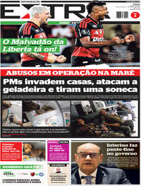 Capa do jornal Extra 17/04/2026