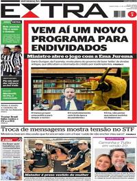 Capa do jornal Extra 17/09/2026
