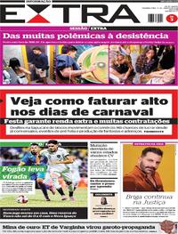 Capa do jornal Extra 19/01/2026