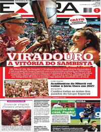 Capa do jornal Extra 19/02/2026