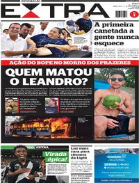 Capa do jornal Extra 19/03/2026