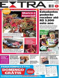 Capa do jornal Extra 20/02/2026