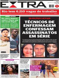 Capa do jornal Extra 21/01/2026