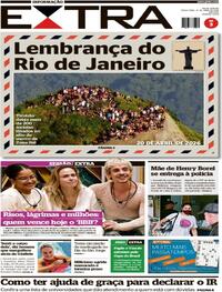 Capa do jornal Extra 21/04/2026