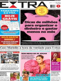Capa do jornal Extra 22/02/2026