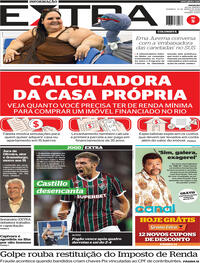 Capa do jornal Extra 22/03/2026