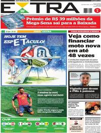Capa do jornal Extra 22/06/2026