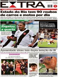 Capa do jornal Extra 23/03/2026