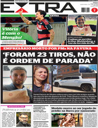 Capa do jornal Extra 23/04/2026
