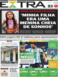 Capa do jornal Extra 23/06/2026