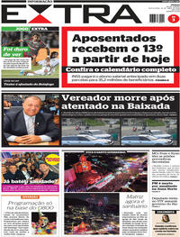 Capa do jornal Extra 24/04/2026