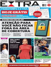 Capa do jornal Extra 25/01/2026