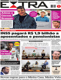 Capa do jornal Extra 25/03/2026