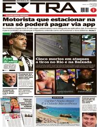 Capa do jornal Extra 25/04/2026