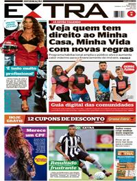 Capa do jornal Extra 26/04/2026